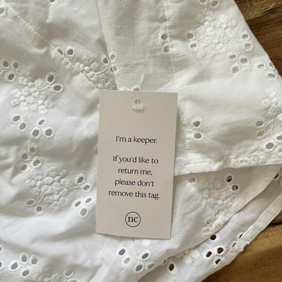 Nobody's Child Newbury White Broderie Anglaise Midi Dress | NWT | Removable Stra - Picture 8 of 8